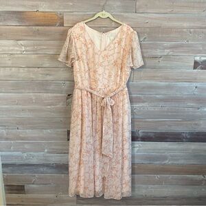Rachel parcell pink floral dress size xl